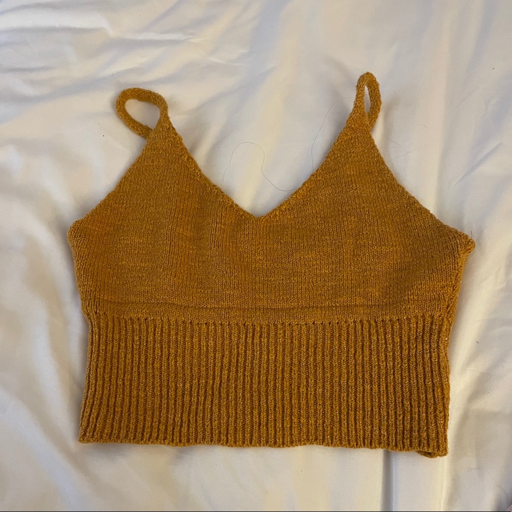 Knit crop top